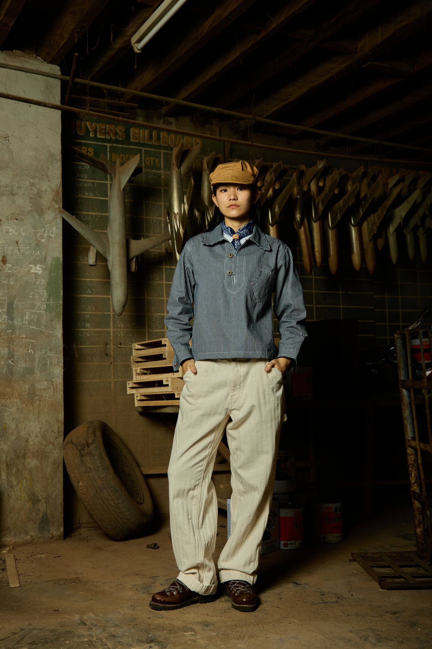 9.5oz Hickory Denim Pullover