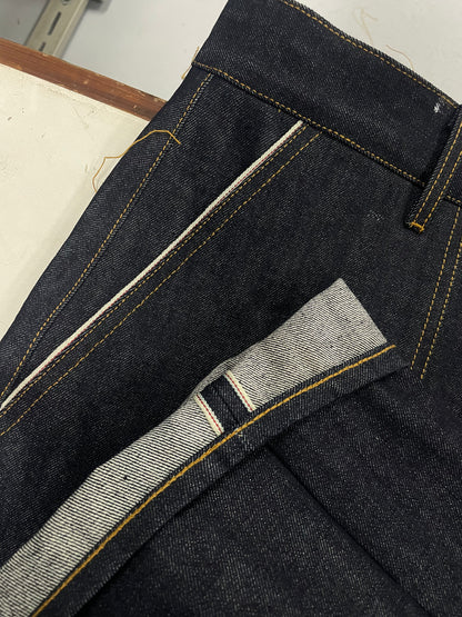 16oz Heavyweight Red Line Selvedge Baker Jeans - Wide Curved Cut