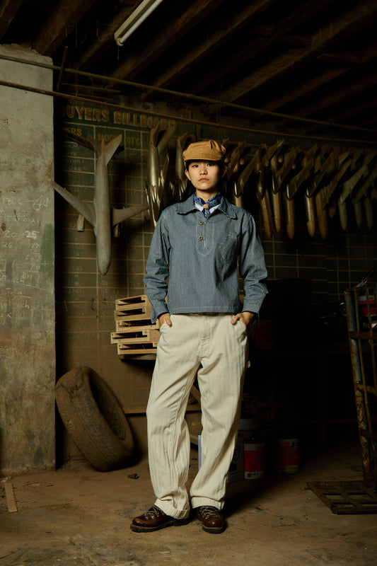 9.5oz Hickory Denim Pullover