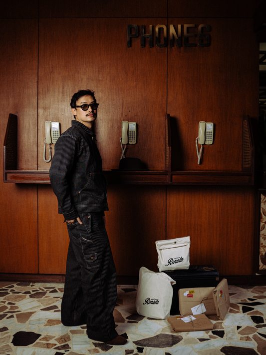 (PREORDER) Syndrome x Renata Pinstripe Selvedge Denim Work Pants