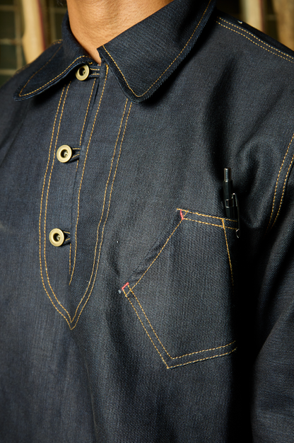 10.5oz Selvedge Denim Pullover