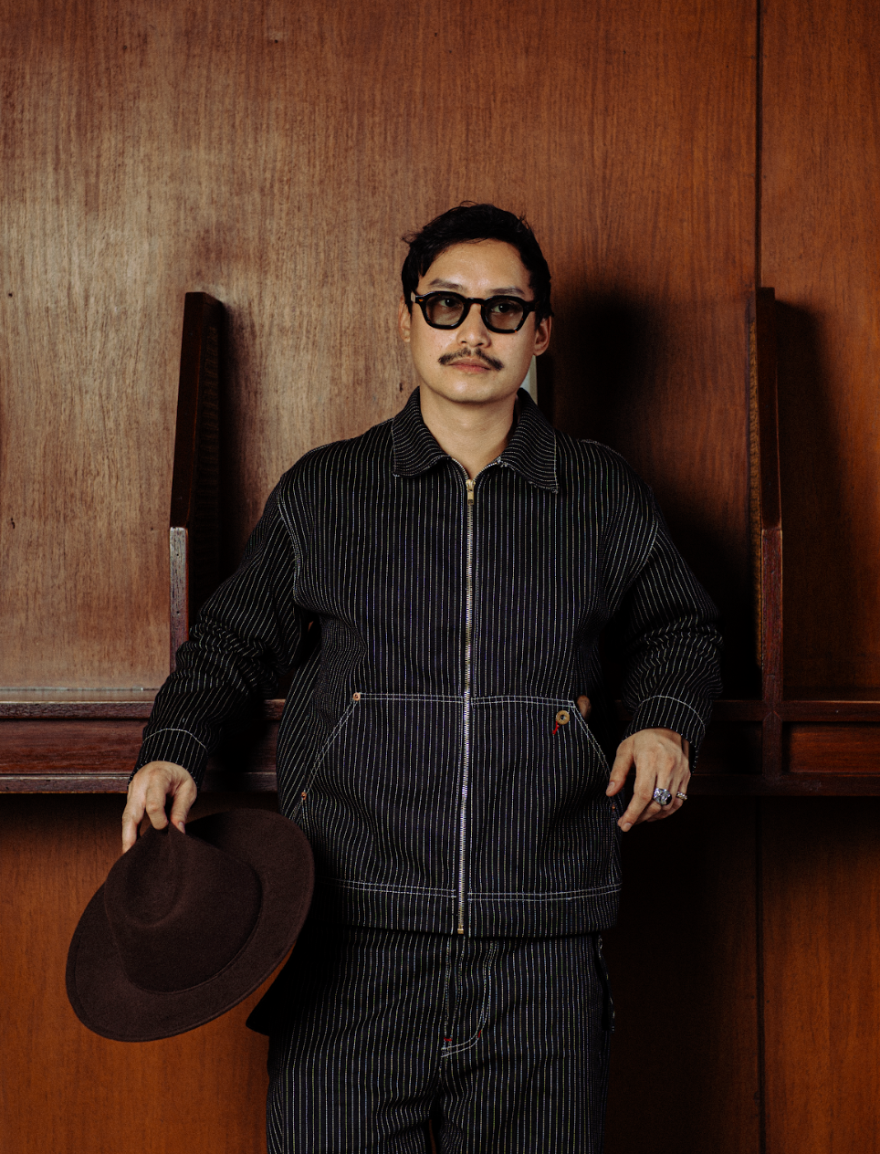 Syndrome x Renata Pinstripe Selvedge Denim Work Jacket